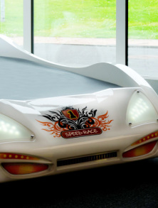 Diablo White Car Beds